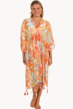 Dresses|Pool To Party Leopard Palms Isle Dress Sunshine