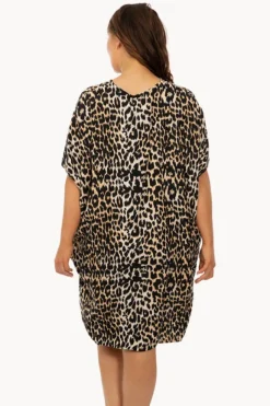 Dresses|Sundrenched Leopard Resort Dress Black