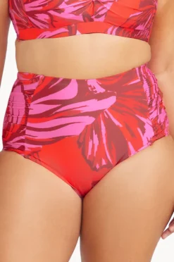 Bottoms|Artesands Les Fauves Botticelli High Waist Pant Red
