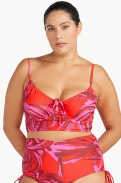 Bikini Tops|Artesands Les Fauves Degas D/DD Cup Midriff Bra Red