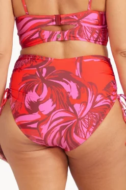 Bottoms|Artesands Les Fauves Degas Tie Hi Waist Pant Red