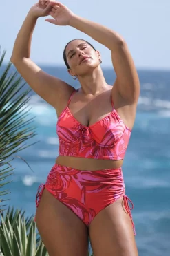 Bottoms|Artesands Les Fauves Degas Tie Hi Waist Pant Red