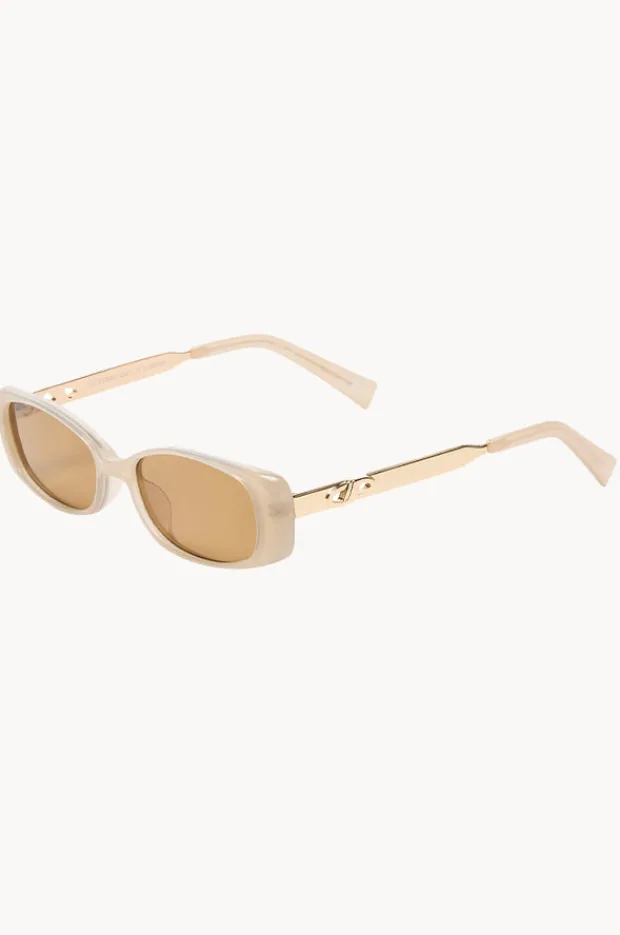 Sunglasses|Le Specs Lil Starlight Sunglasses Oatmeal