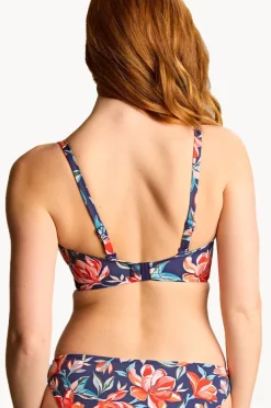 Bikini Tops|Panache Liliflora E Cup Ashley Bandeau Navy/Red