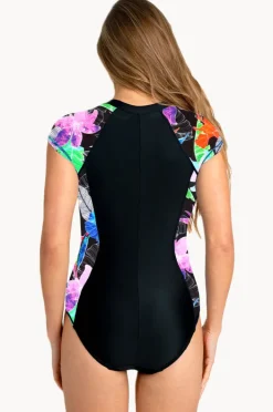 Rashies & Sunsuits|Salty Ink Lily Cove Sunsuit Black/Multi