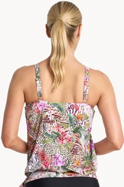 Tankini Tops|Jantzen Lilymaze Blouson Tankini Separate Skin