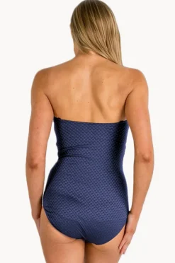 One Pieces|Jantzen Limitless Bar Bandeau One Piece Navy