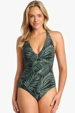 One Pieces|Sunseeker Lombok Bar Halter One Piece Black