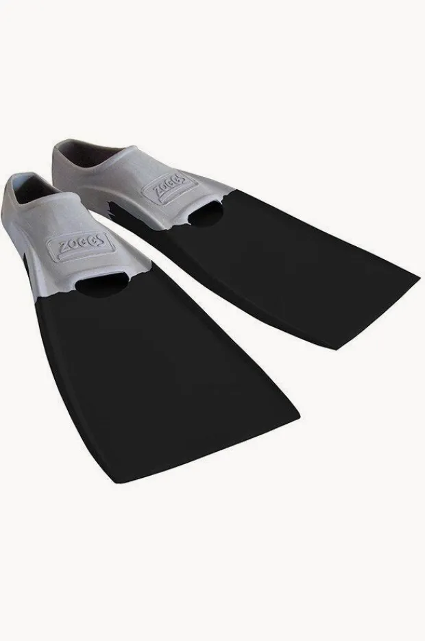 Swim Fins|Zoggs Long Blade Swim Fins - Size US 10-11 Black
