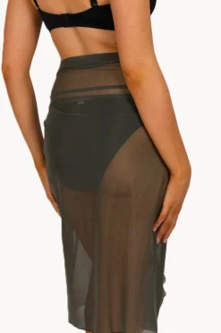 Sarongs|Baku Long Mesh Pareo Olive