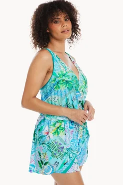 One Pieces|Togs Swimwear Lucca Romper One Piece Aqua