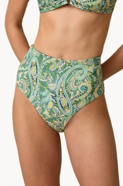 Bottoms|Monte u0026 Lou Lulu Reversible High Waist Pant Indigo/olive