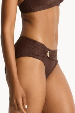 Bottoms|Sea Level Luminara Mid Bikini Pant Cocoa