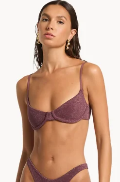 Bikini Tops|Bond-eye Lurex Gracie Balconette Amarena