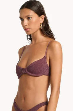 Bikini Tops|Bond-eye Lurex Gracie Balconette Amarena