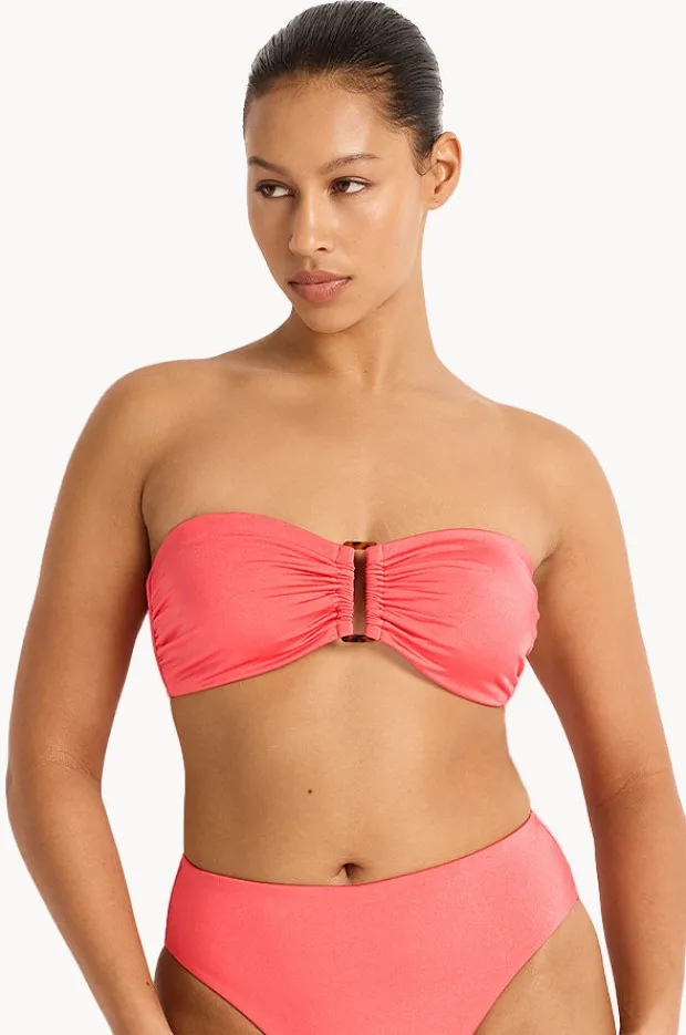 Bikini Tops|Monte u0026 Lou Lustre Bilgola Bandeau Calypso