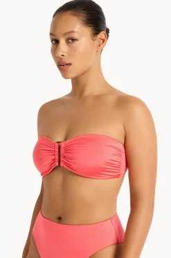 Bikini Tops|Monte u0026 Lou Lustre Bilgola Bandeau Calypso