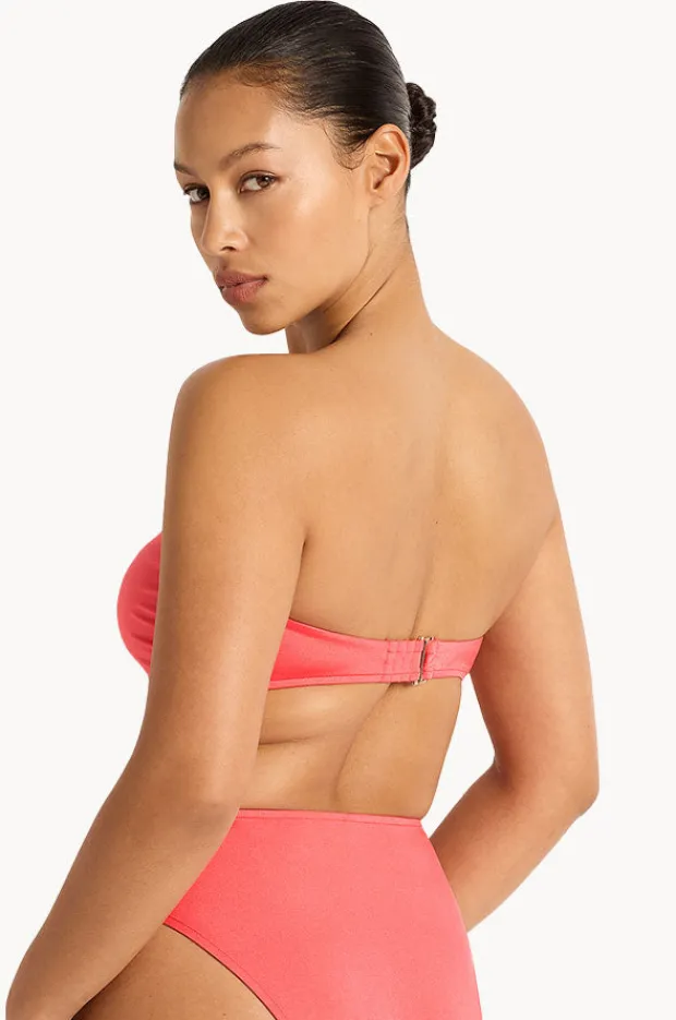 Bikini Tops|Monte u0026 Lou Lustre Bilgola Bandeau Calypso