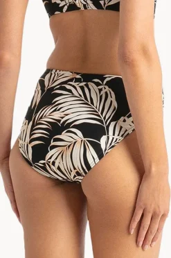 Bottoms|Sunseeker Mae Ruched Mid Rise Pant Black