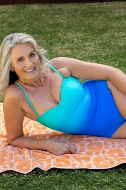 One Pieces|Sunseeker Majestic D/DD Cup Bandeau One Piece Blue