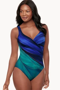 One Pieces|Miraclesuit Maldiva It's A Wrap One Piece Blue