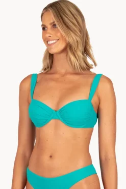 Bikini Tops|Baku Malibu B/C Cup Retro Demi Bra Jade