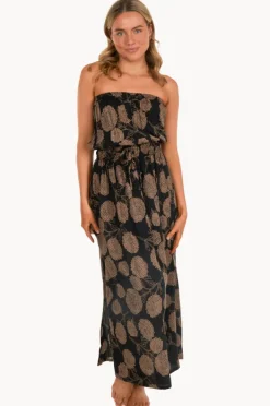 Dresses|Sundrenched Marigold Tube Dress Black