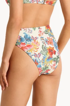 Bottoms|Monte u0026 Lou Marisol High Leg High Waist Pant Blue/natural