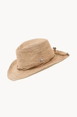 Headwear|Rigon Marjo Raffia Cowboy Hat Natural