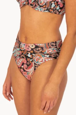 Bottoms|Baku Marrakesh Ruched Side Mid Pant BLACK