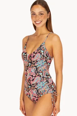 One Pieces|Baku Marrakesh Ruched Side One Piece Black