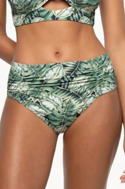 Bottoms|Nip Tuck Martinique Brigitte Ruched Mid Pant Blue slate