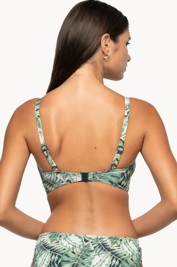 Bikini Tops|Nip Tuck Martinique Louise Cross Over Bra Blue slate