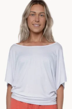 Tops|Betty Basics Maui Tee White