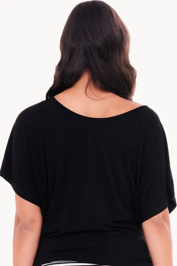 Tops|Betty Basics Maui Tee Black