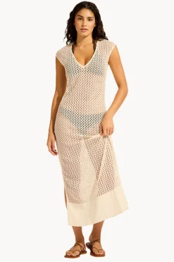 Overswim|Seafolly Maxi Tank Dress Ecru