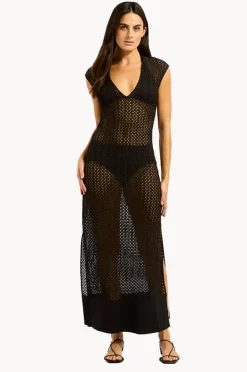 Overswim|Seafolly Maxi Tank Dress Black