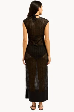 Overswim|Seafolly Maxi Tank Dress Black