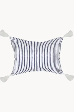 Beach Pillows|Good Vibes Mediterranean Beach Pillow White/blue