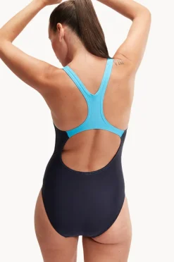 One Pieces|Speedo Medley Logo One Piece Navy/blue