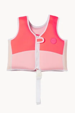 Floaties & Swim Aids|Floaties & Swim Aids|Sunny Life Melody The Mermaid Swim Vest 1-2 Years Neon Pink