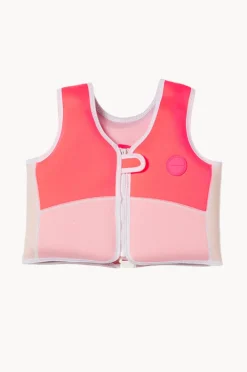 Floaties & Swim Aids|Floaties & Swim Aids|Sunny Life Melody The Mermaid Swim Vest 3-6 Years Neon Pink