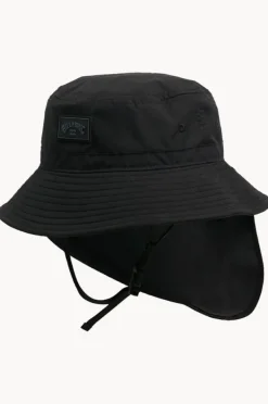 Headwear|Billabong Mens All Day Surf Bucket Hat BLACK
