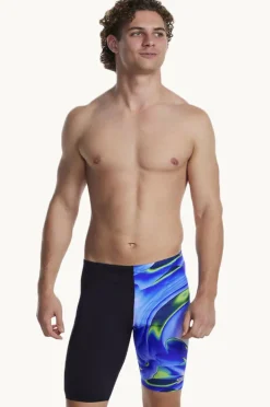 Jammers|Speedo Mens Allover Digital Jammer Black/blue