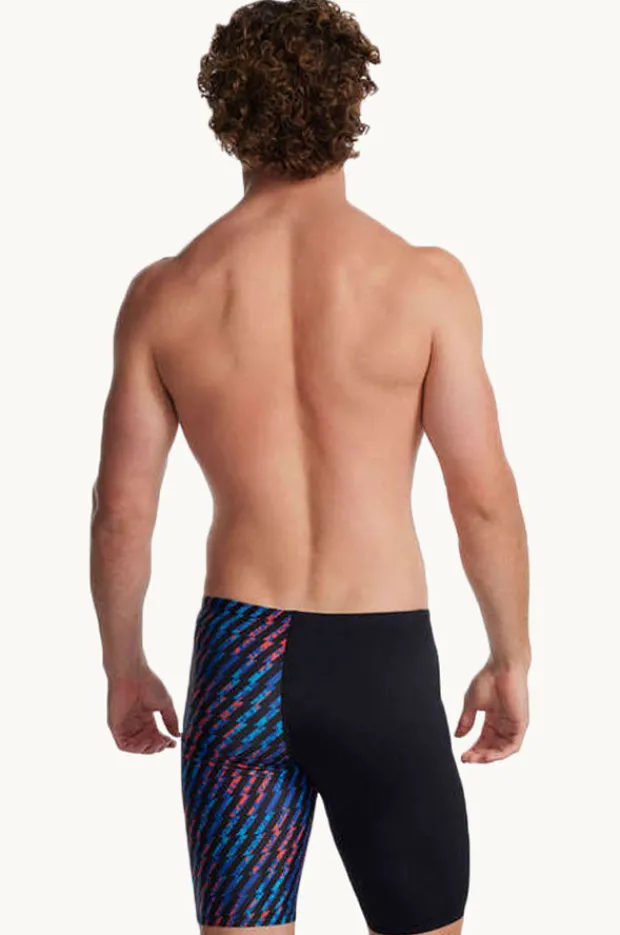 Jammers|Speedo Mens Allover Digital Jammer Black/blue