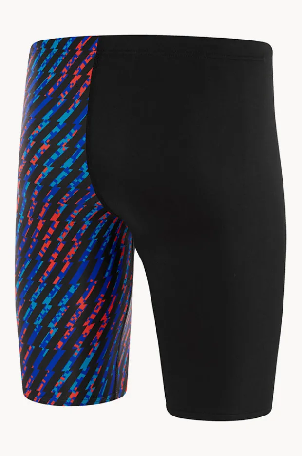 Jammers|Speedo Mens Allover Digital Jammer Black/blue