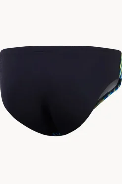 Briefs|Speedo Mens Allover Digital V-cut Brief Black/Blue