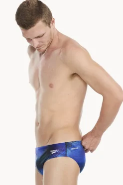 Briefs|Speedo Mens Allover Printed 7cm Brief Black/blue