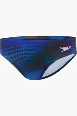 Briefs|Speedo Mens Allover Printed 7cm Brief Black/blue