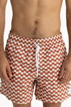 Boardshorts|Ortc Mens Artemis Boardshort Rust